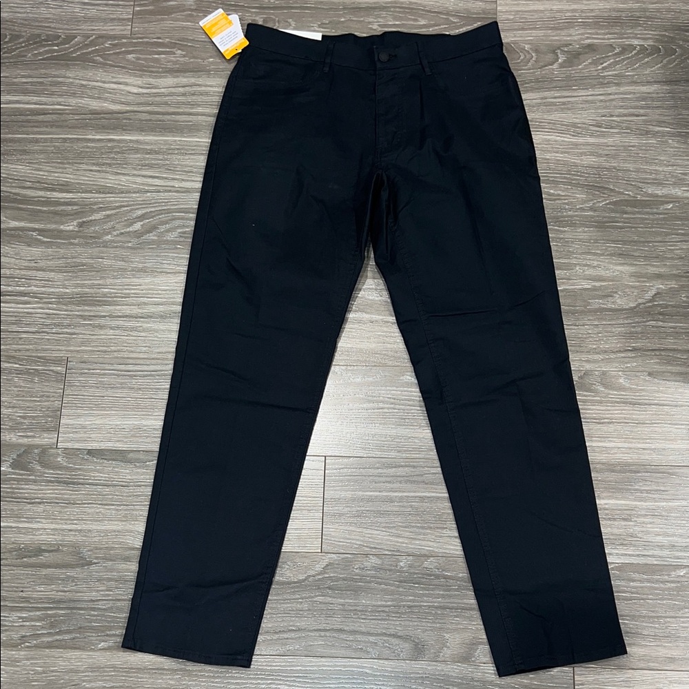 Haggar Navy Slim-Straight Pants
